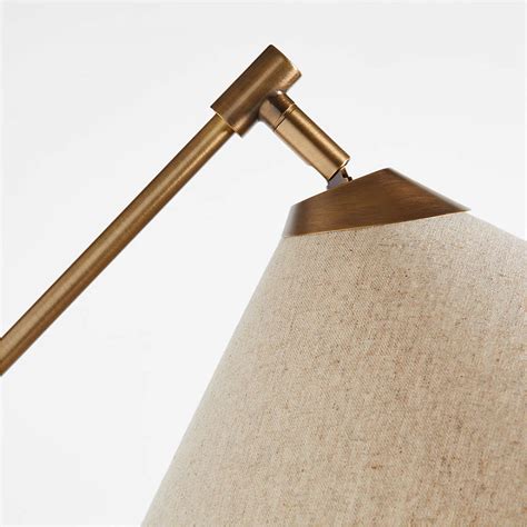 Avant Articulating Floor Lamp with Fabric Shade 